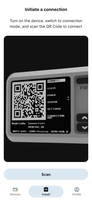 Linear configuration flow designed for one-handed operation in field conditions
