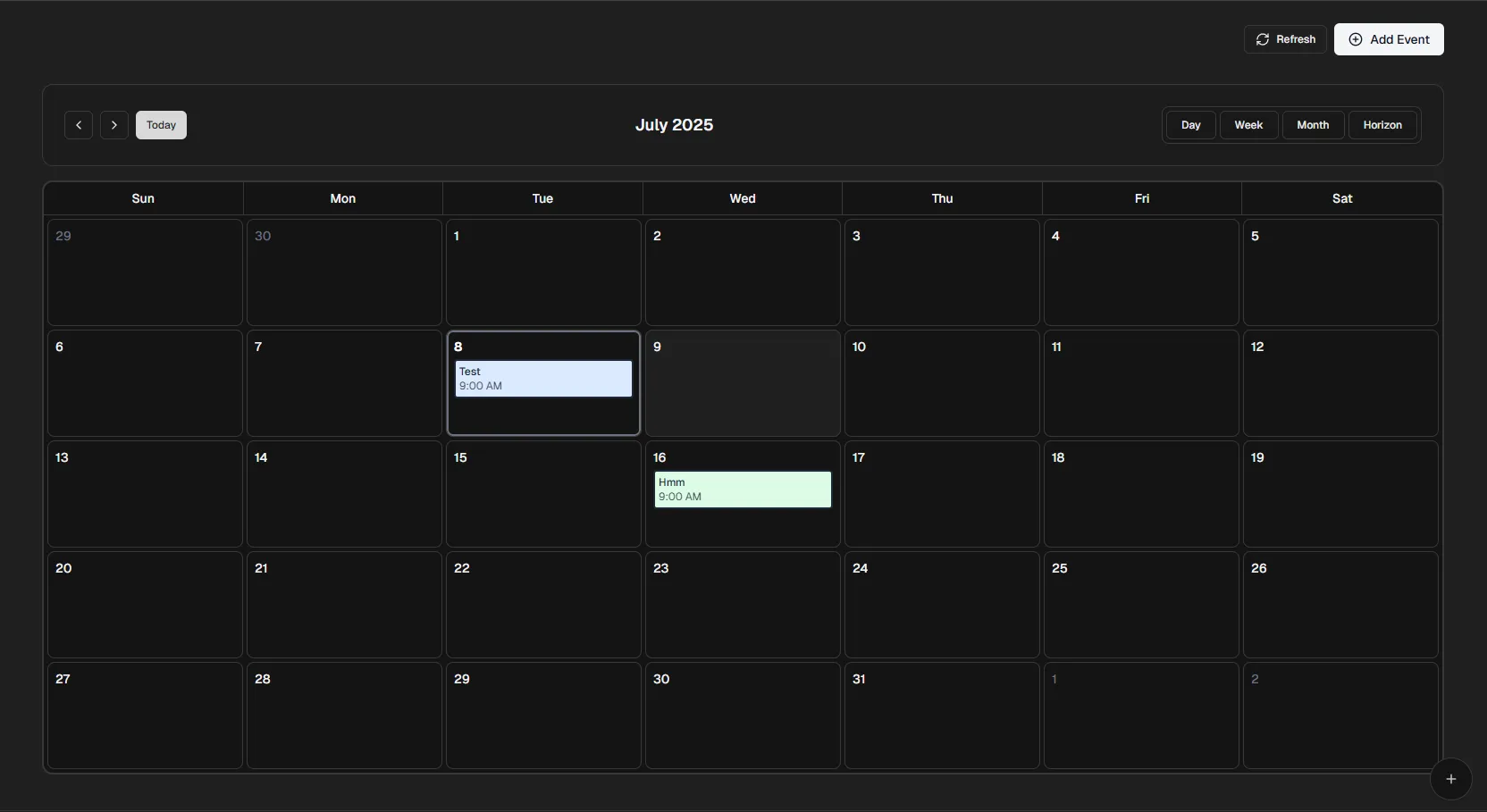 Month View
